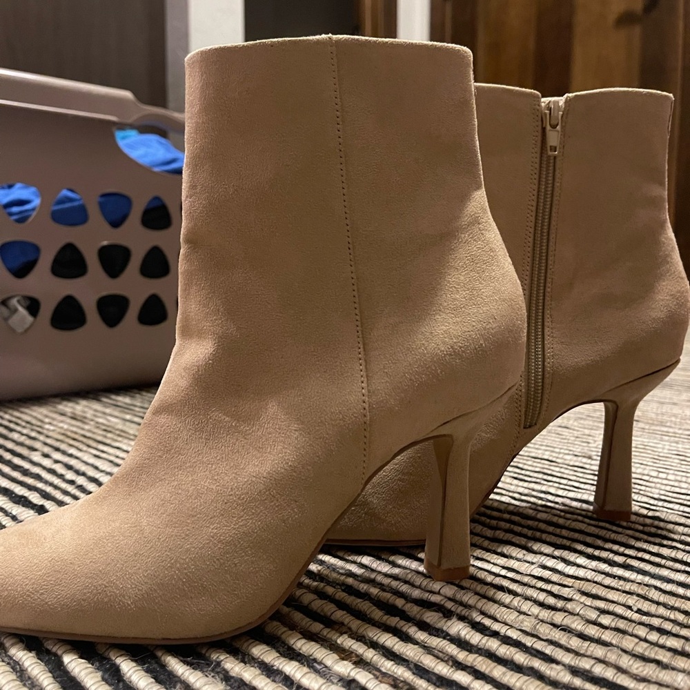 Suede booties